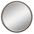 Accents Aspire Wall Brown Metal Mirror Home - Rustic Harrison
