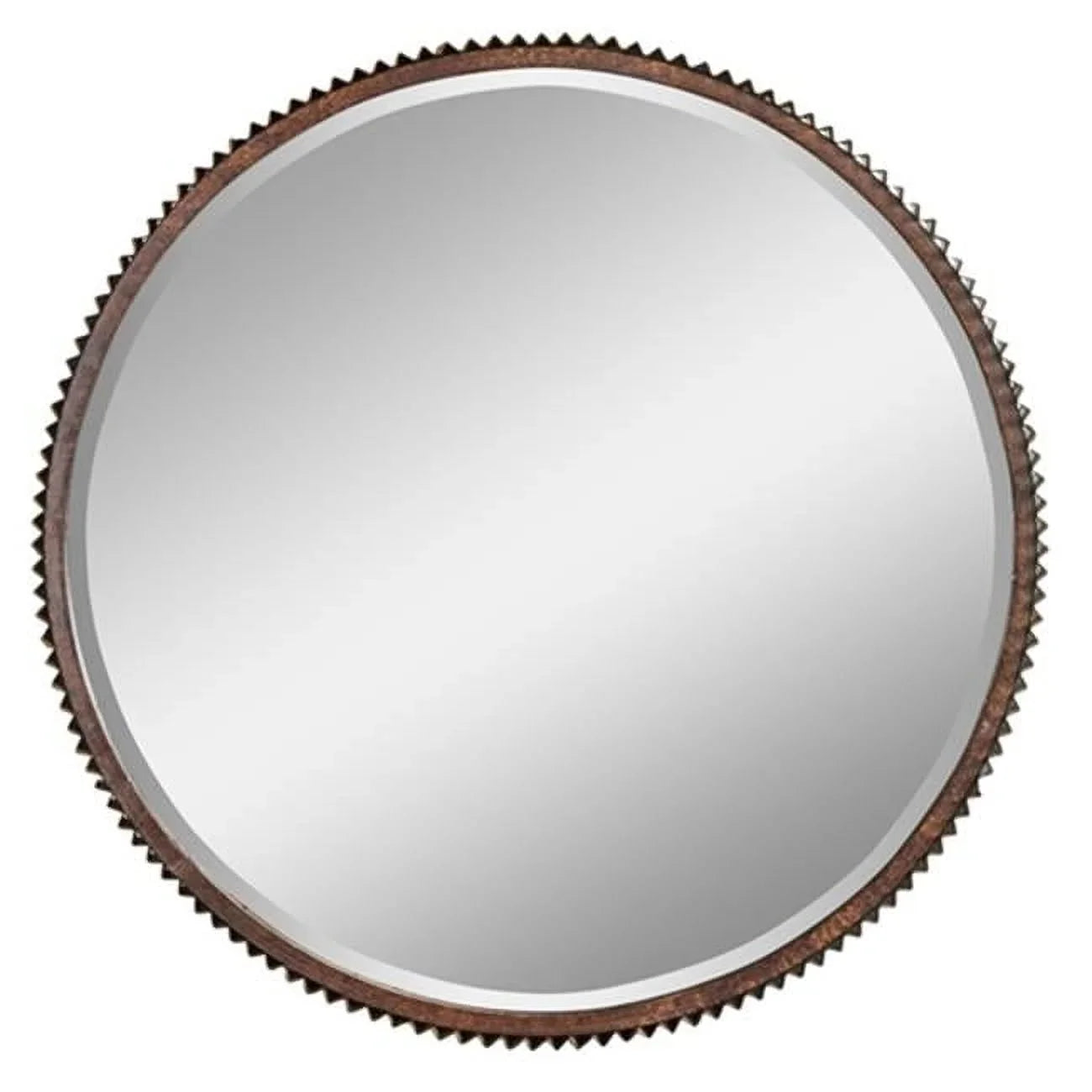 Accents Aspire Wall Brown Metal Mirror Home - Rustic Harrison