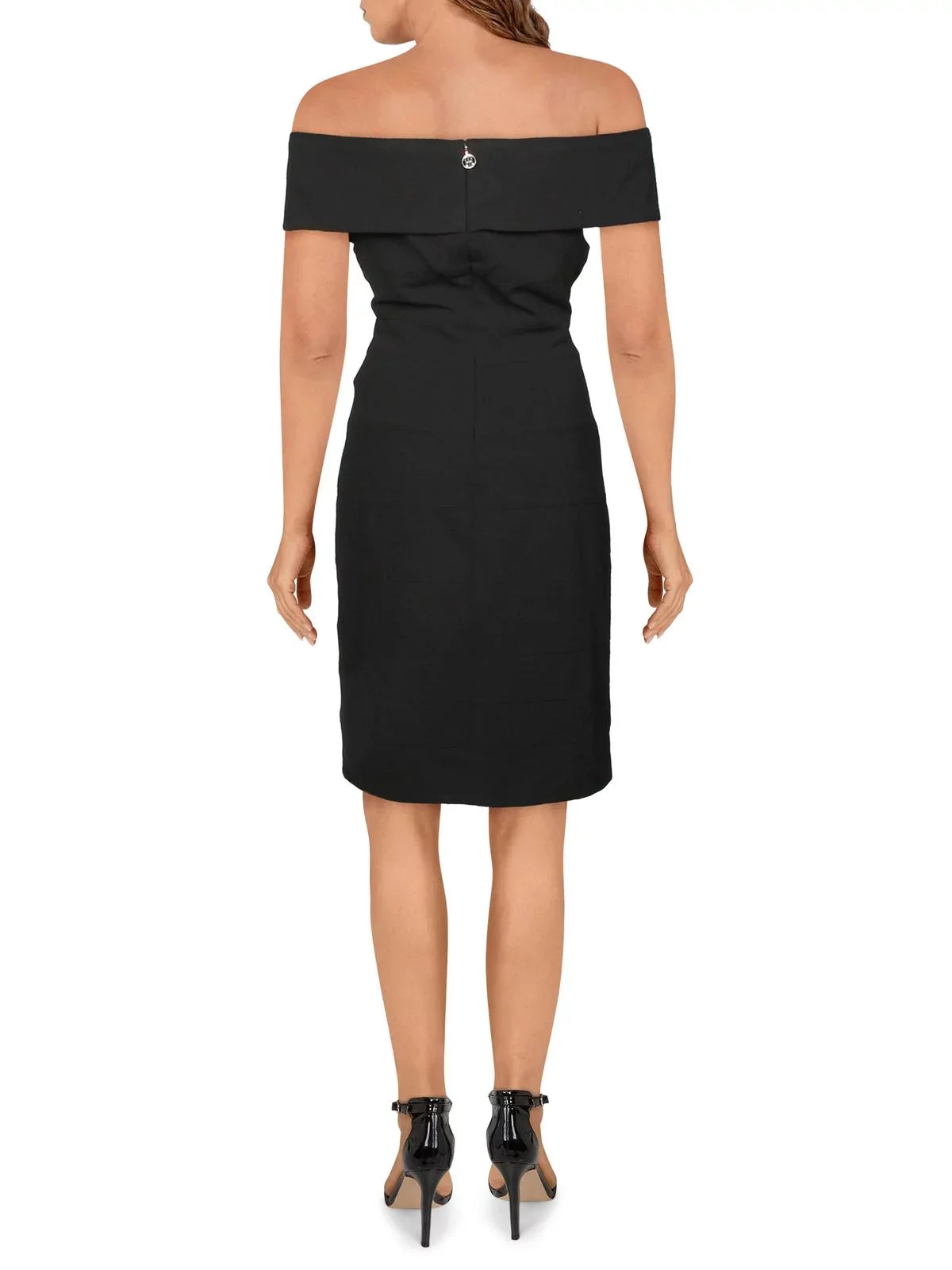 Womens Cold Shoulder Hilfiger Dress Tommy Cocktail Sheath