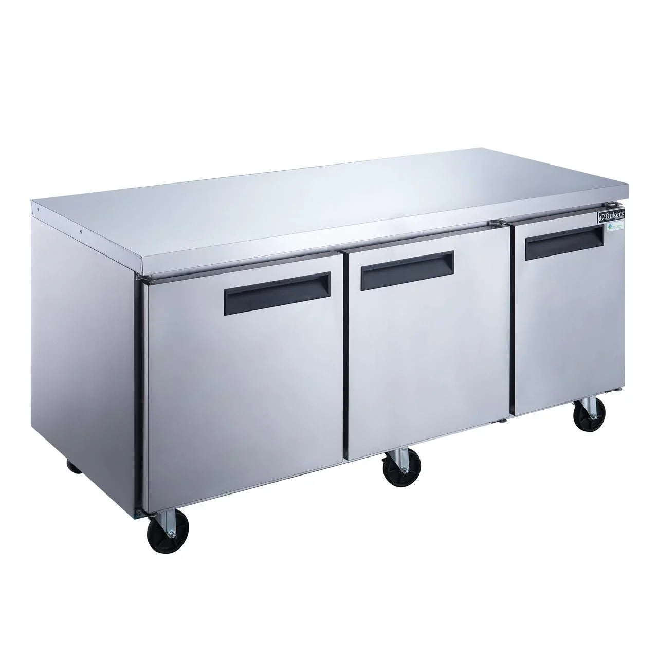 Undercounter Refrigerator in Steel 3-Door DUC72R Commercial Stainless