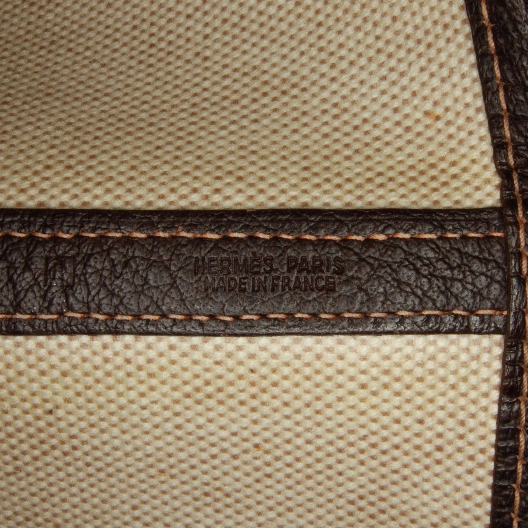 Hermès Party Tote (Good) Unisex Bag Pre-Owned Brown Garden 36 Canvas Toile Fabric Authenticated