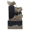Bowl Outdoor LED Fountain 3-Tier Northlight Lighted 21" Water Cascading