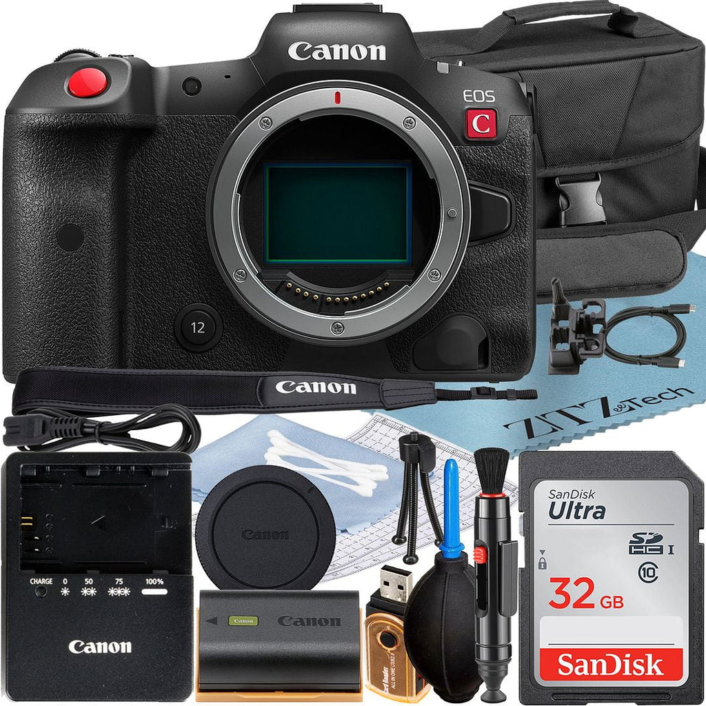 EOS Video + + Card Accessory R5 with Mirrorless C Bundle SanDisk Case Memory + Cinema Canon ZeeTech 32GB (Body) 4K Camera
