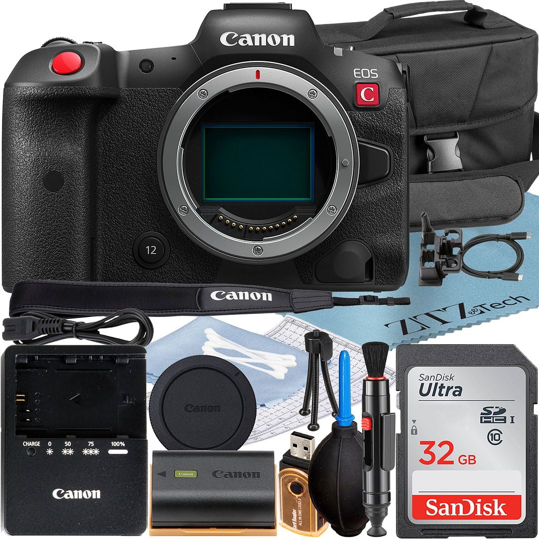 EOS Video + + Card Accessory R5 with Mirrorless C Bundle SanDisk Case Memory + Cinema Canon ZeeTech 32GB (Body) 4K Camera