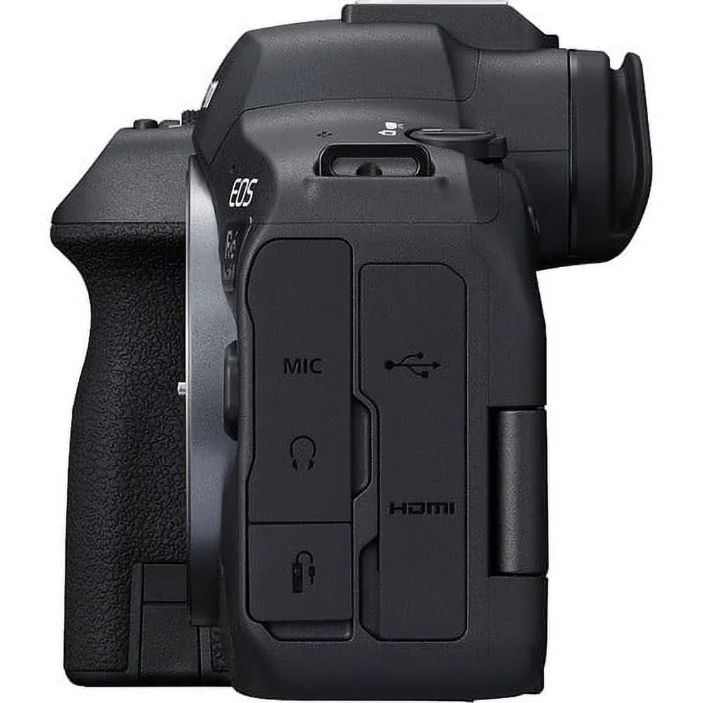 Canon Charger EOS (5666C011) II Camera + + + Photo External Mirrorless More 64GB Card Memory Case 24-105mm Reader with Mark Battery R6 LPE6 Software + Card + Lens Corel f/4 + +