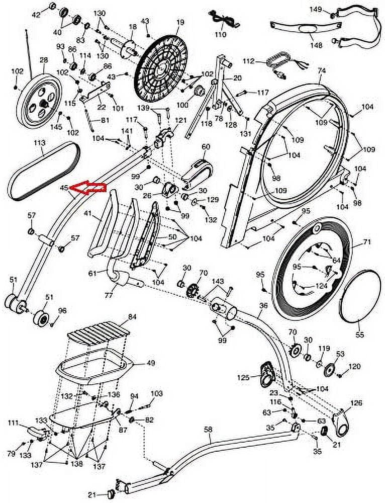 Inc. Elite Roller with Fitness, Works Elliptical 12.9T & Right Icon Health 351324 NordicTrack Arm FreeMotion Proform