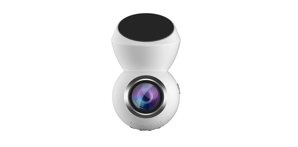 Parking IMPROVED* Dashcam (WHITE) Play Full GPS & Dash *NEW Dash JS Screen 3.0 & 1.22" w/ LED Plug 1080p - Monitor HD Cam- & &