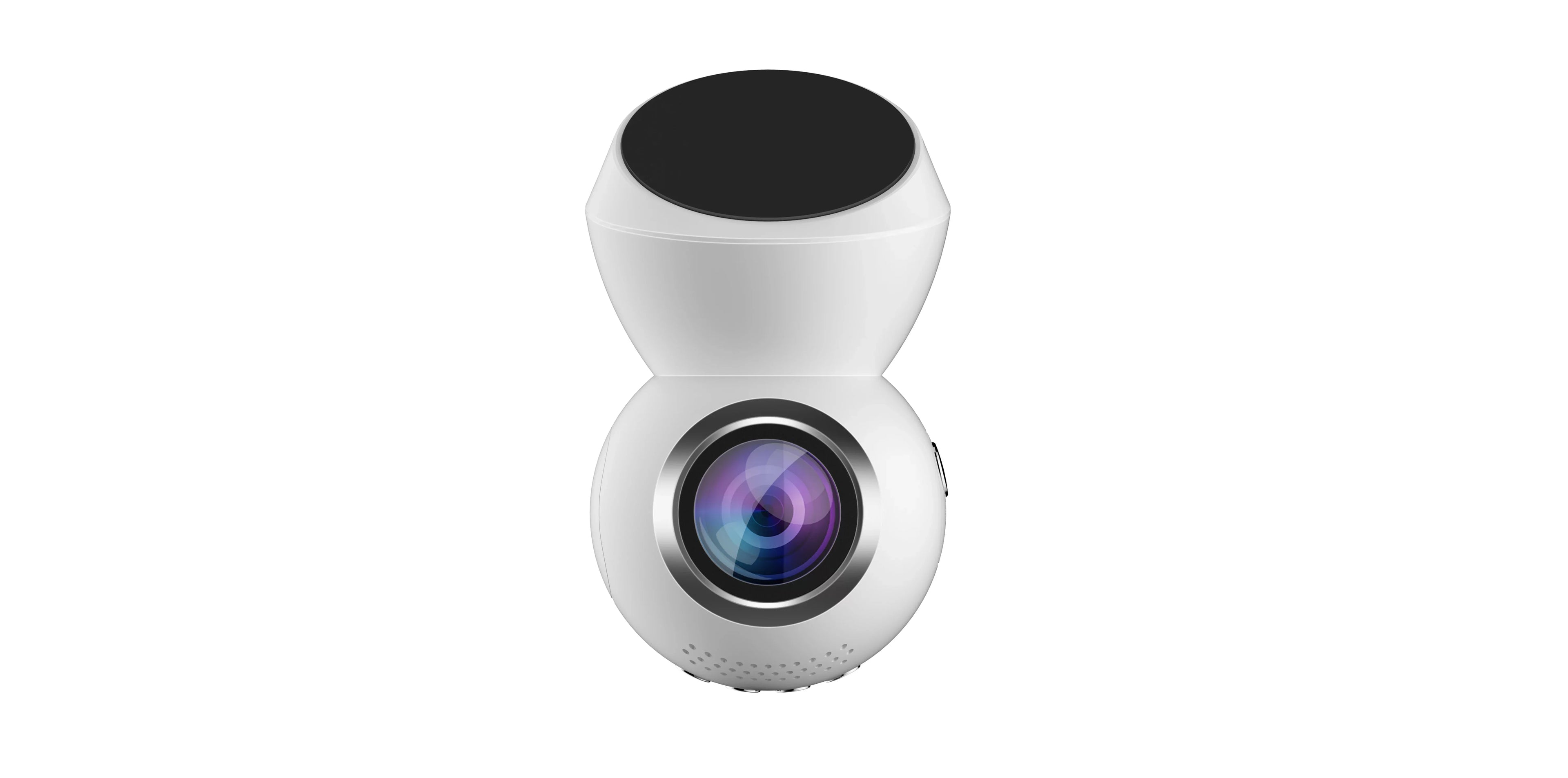 Parking IMPROVED* Dashcam (WHITE) Play Full GPS & Dash *NEW Dash JS Screen 3.0 & 1.22" w/ LED Plug 1080p - Monitor HD Cam- & &