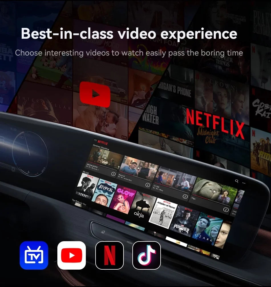 SIM/TF Wired 11, Wireless Netflix YouTube Auto Output，8 Android Magic Cars Carplay AI with Carplay Multimedia Core, Biniz Support Carplay Box HDMI Box Android Factory 2+16G with Video 4G Card,for Box