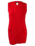 Lauren Cotton Cover-Up Sleeveless Lauren Orange, Ralph (Red S) Women's