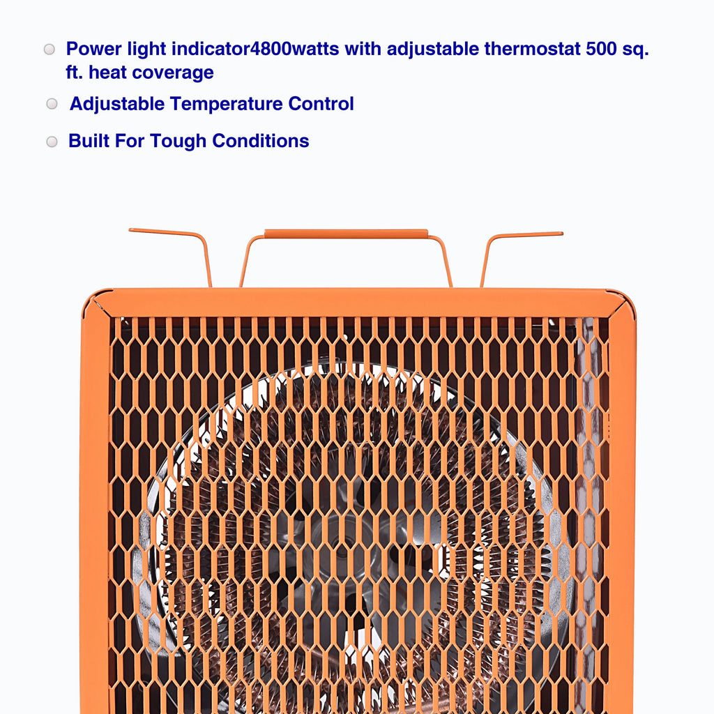 Heater, Fan the Phase Aain Volt/60 240 NEMA#6-30R,Industrial Plug Hz,3 , Watt Forced 4800