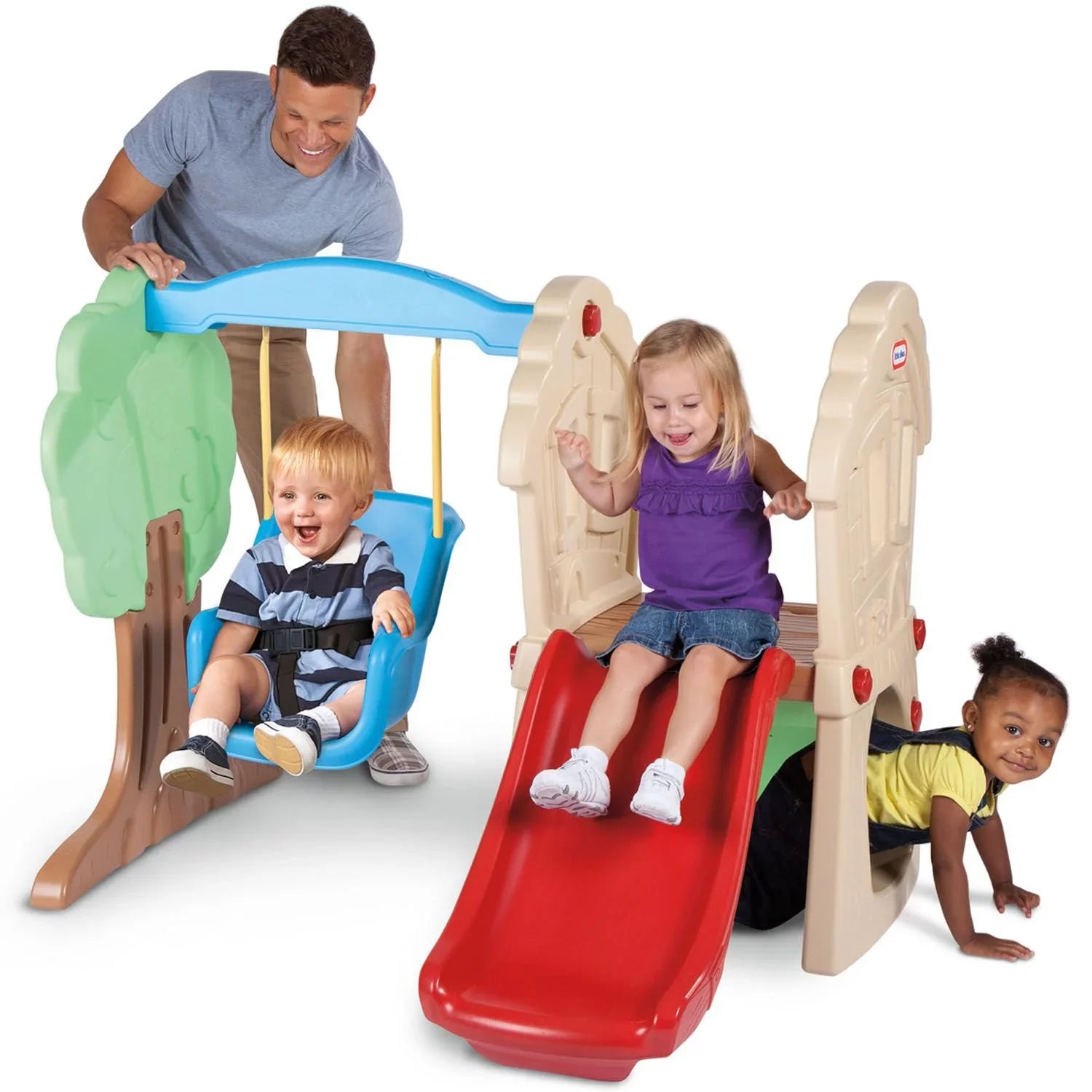 Slide Climber Hide Seek Kids Tikes Set Swing Backyard and Little Play and -