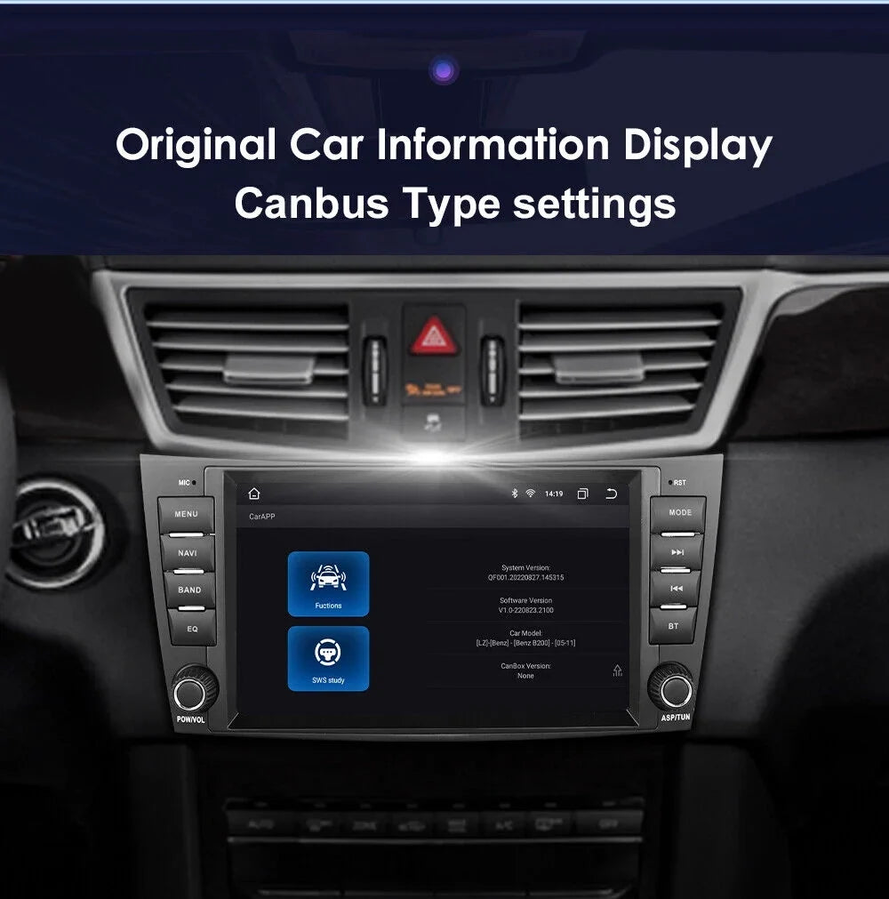 1280*720 Benz Stereo GPS Mercedes for E-Class 8" Nav Car Radio W219 DSP Carplay