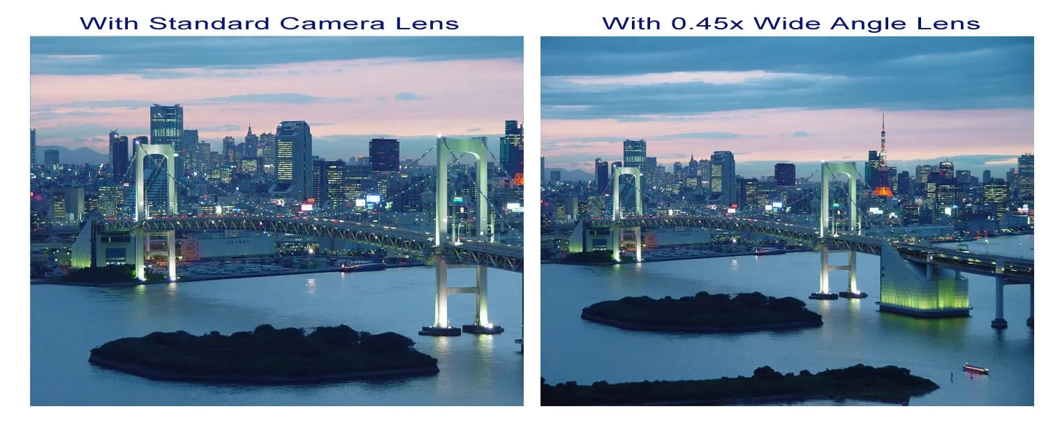 Wide Type. Magnetic GC-FM1AUS Finish (HD) Chrome JVC Angle Lens Style) (Modification W/ 0.45x Macro PICSIO