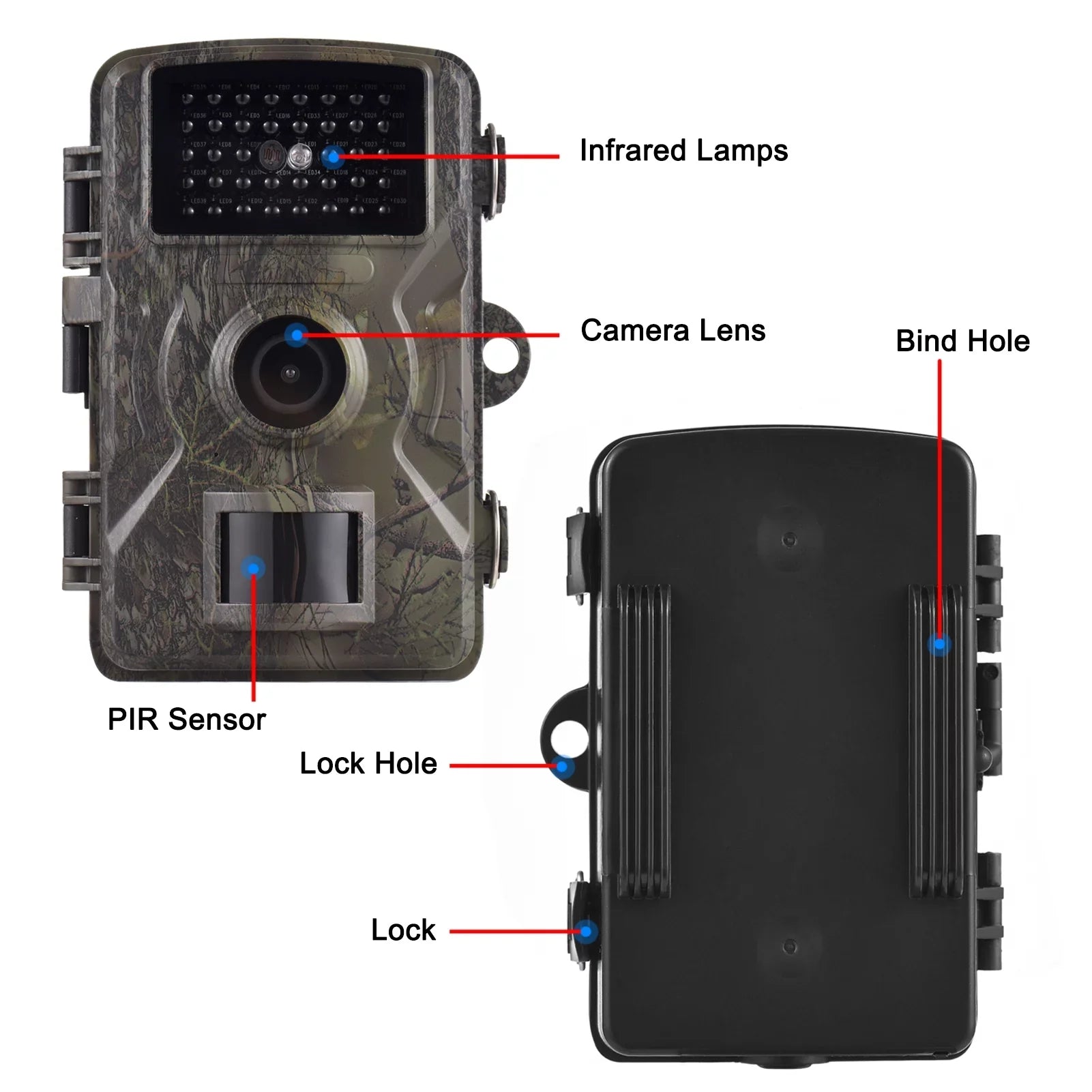 IP66 Tracking Night Trigger Vision 1080P 2.0 Infrared Andoer Trail Wildlife 0.8s Time Motion TFT Color Screen Activated Inch 16MP with Supports Waterproof