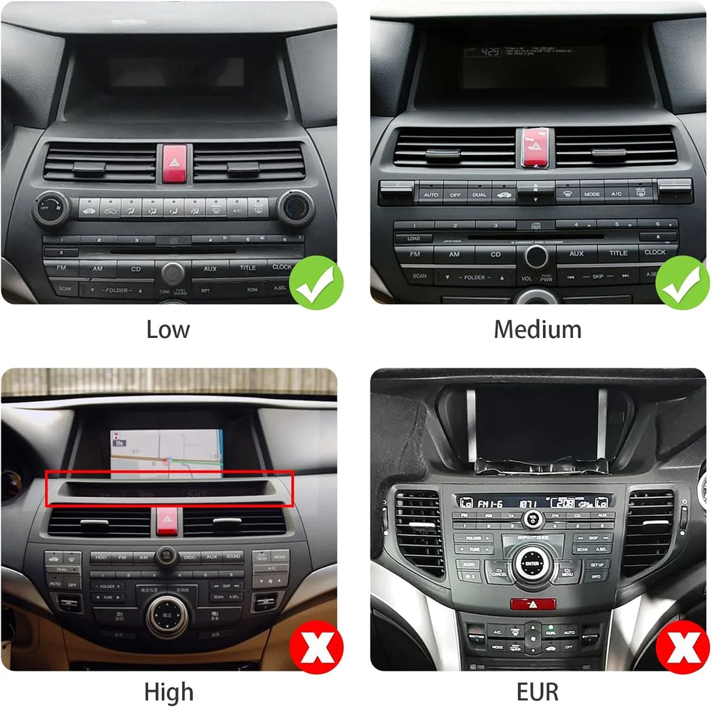 Double with 10 10.1 2009 IPS Accord for Backup Support Car Carplay GPS Din Touchscreen Navi THONZER 2010 Car BT Android FM 2008 Radio Camera 2+32G Auto 2011 8th Screen Stereo Android & Honda inches