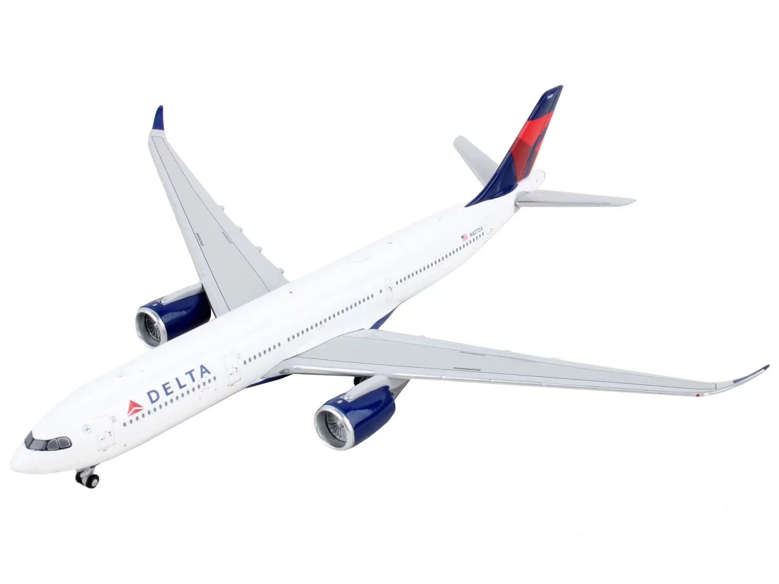 Blue Airplane Air Aircraft GeminiJets Model 1/400 Commercial Lines" Tail by A330-900 "Delta with White Diecast Airbus