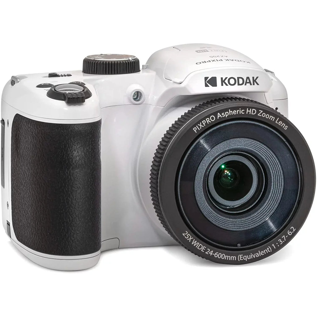 Camera 25X 800x Kodak Lexar with White Bundle Zoom, Memory Zoom Photo 32GB UHS-I Bag 16MP PIXPRO + Deco High-Performance Astro Card Digital Camera, Optical SDHC AZ255-WH
