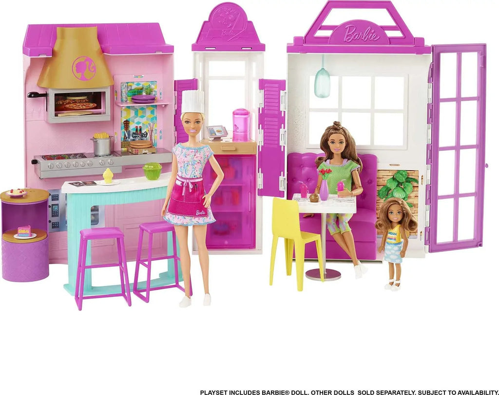 3 Cook ‘n Year Playset 30+ 7 for Barbie Grill Gift Olds with Pieces Restaurant to