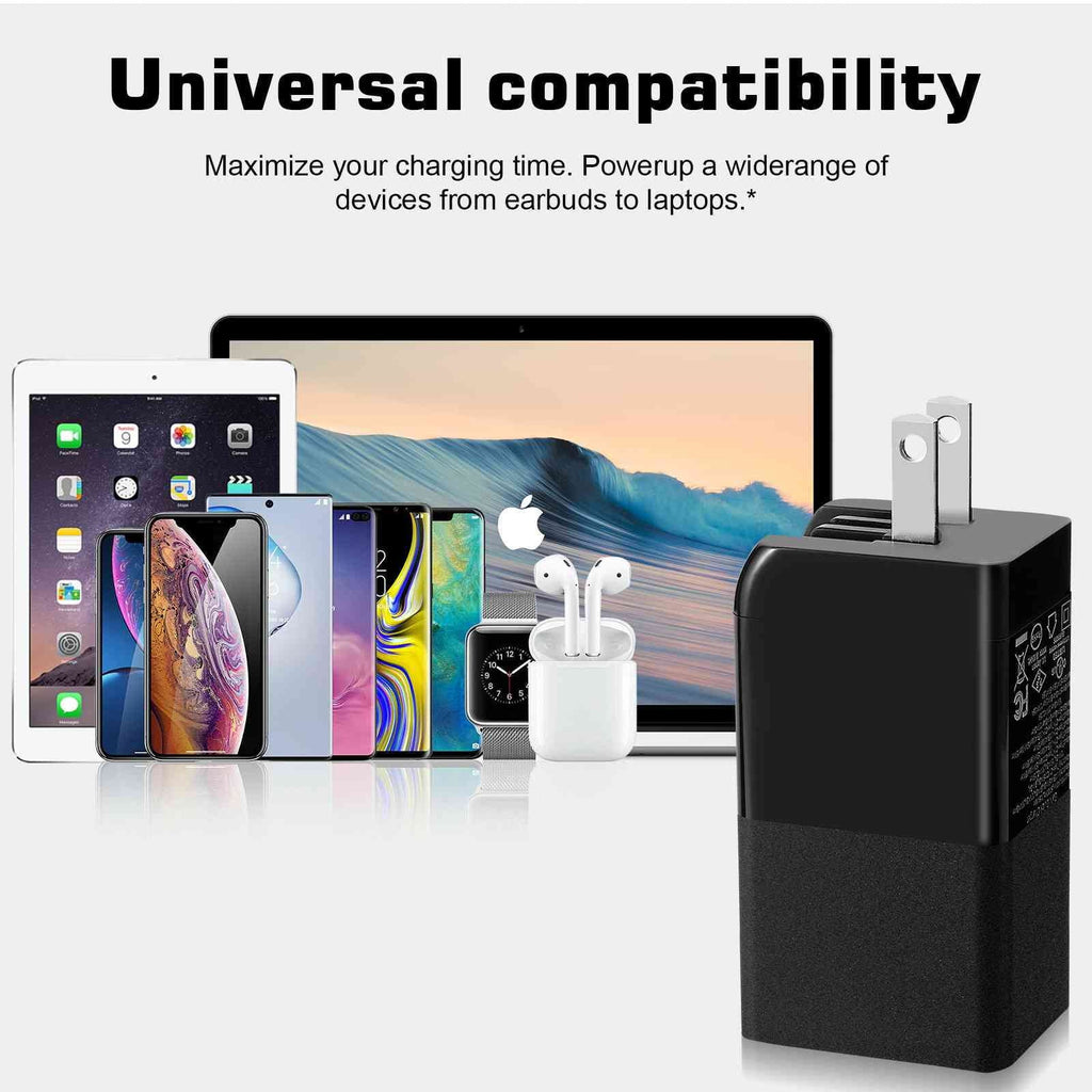 iPhone, Google USB Galaxy, Pro/S59, Samsung with Plus/S96 Doogee Dual Steam Travel Charger & USB-C Pixel, Fast Deck MacBook, UrbanX Ports 65W Pro/S58 3 S86/S88 Compatible Charging with High-Speed