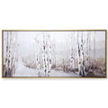 X Canvas Ht D W - 32in Hand 72in Framed - Grove X Embellished Snowy 2in