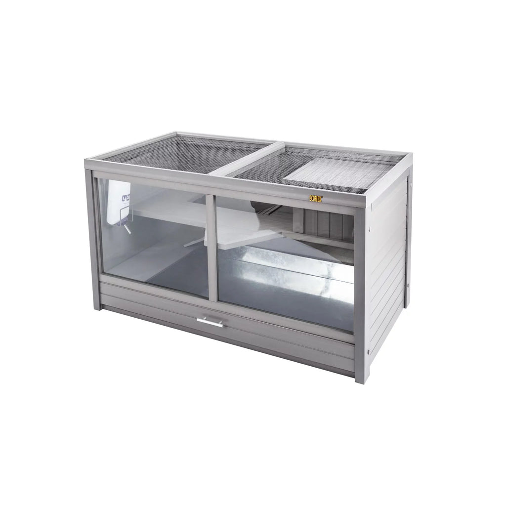 Jumbo Park Rabbit Grey Hutch ECOFLEX® Avenue Habitat-Nantucket Indoor