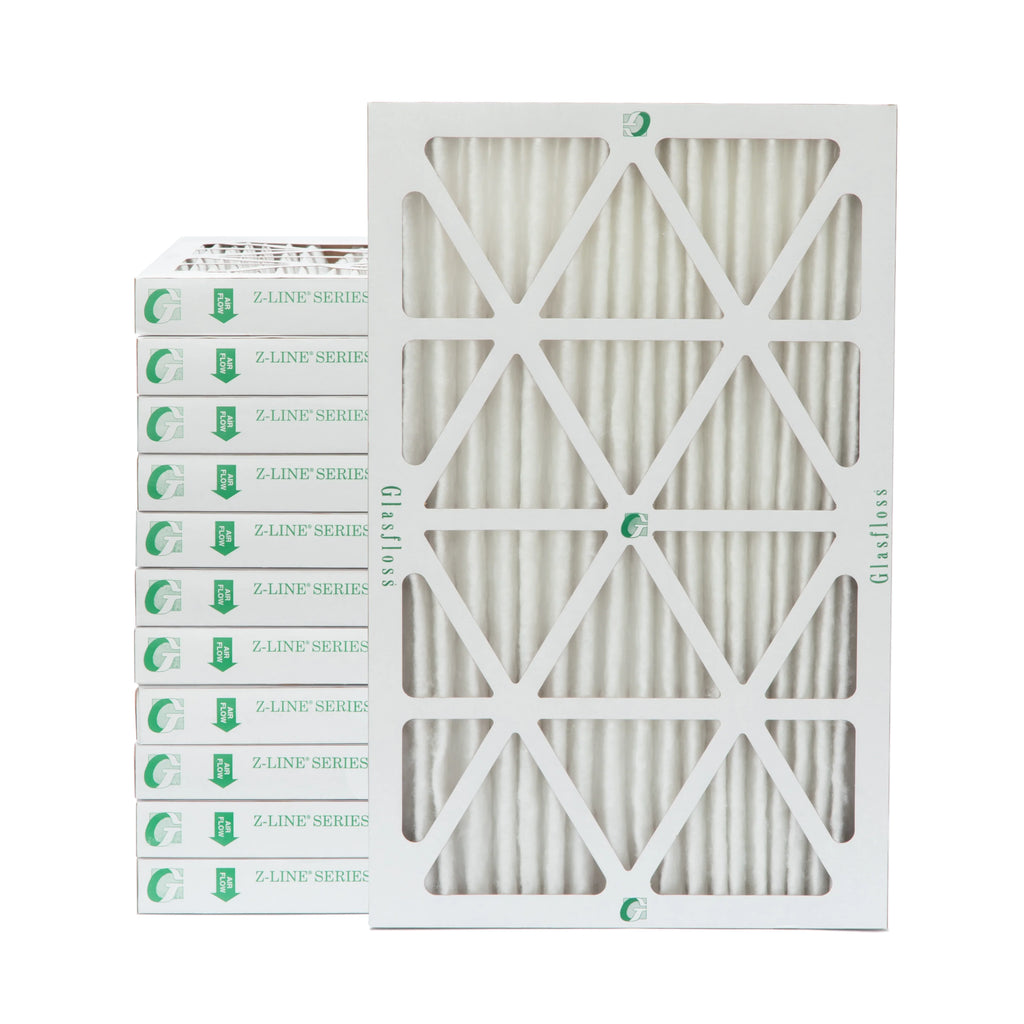 18x24x2 Air 2" 1-3/4 of Glasfloss. Actual Filters 10 MERV 17-1/2 Pack 12 Size: by x Pleated 23-1/2 Inch x