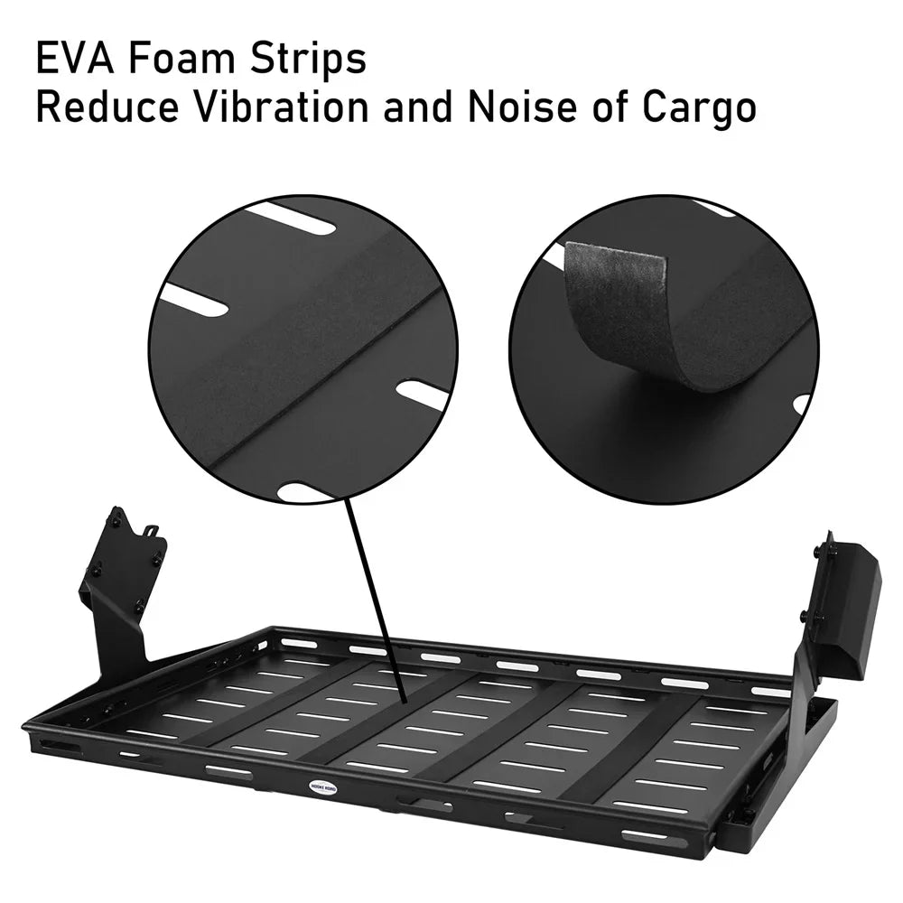 Fit Rack Bronco Basket Box Luggage Rear Black Road Cargo 2021-2023 Ford Hooke 4-Door