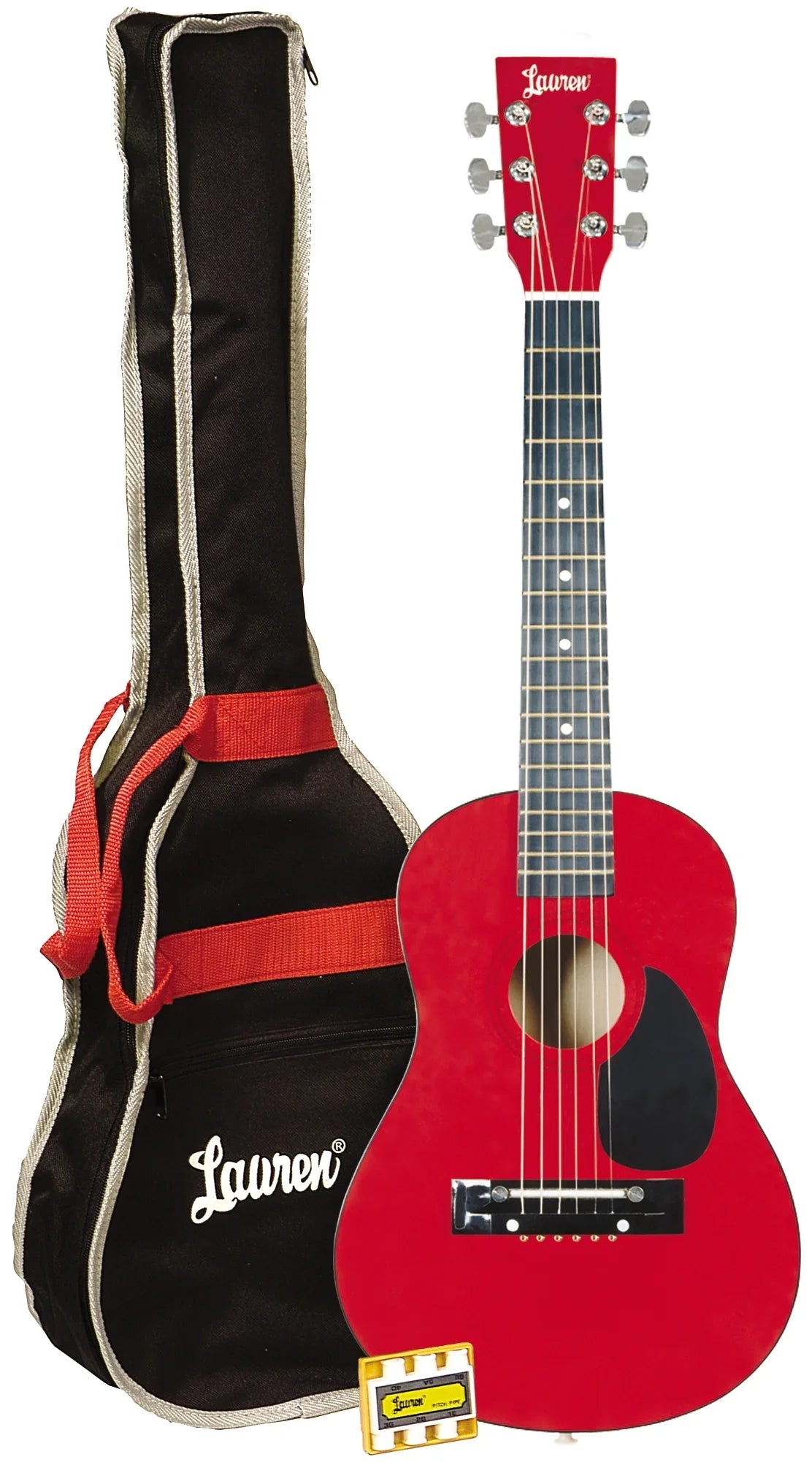 LAPKMRD-A Student 30" Metallic Lauren Red Guitar Package