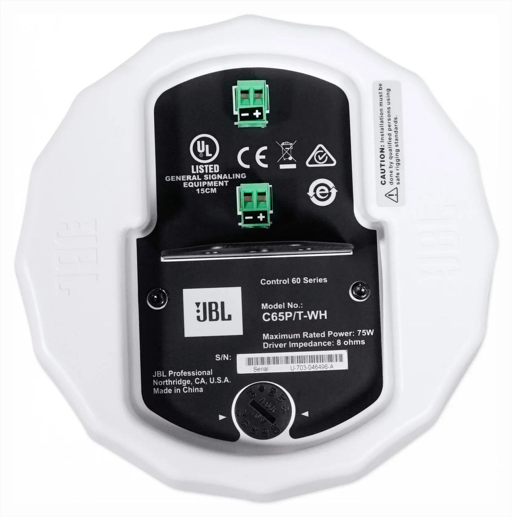 4-Zone Commercial Multi White Matrix Pendant Amplifier+(6) Source Speakers JBL