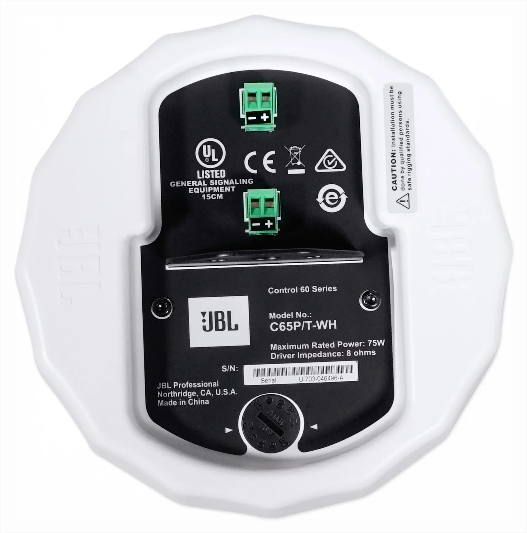 4-Zone Commercial Multi White Matrix Pendant Amplifier+(6) Source Speakers JBL