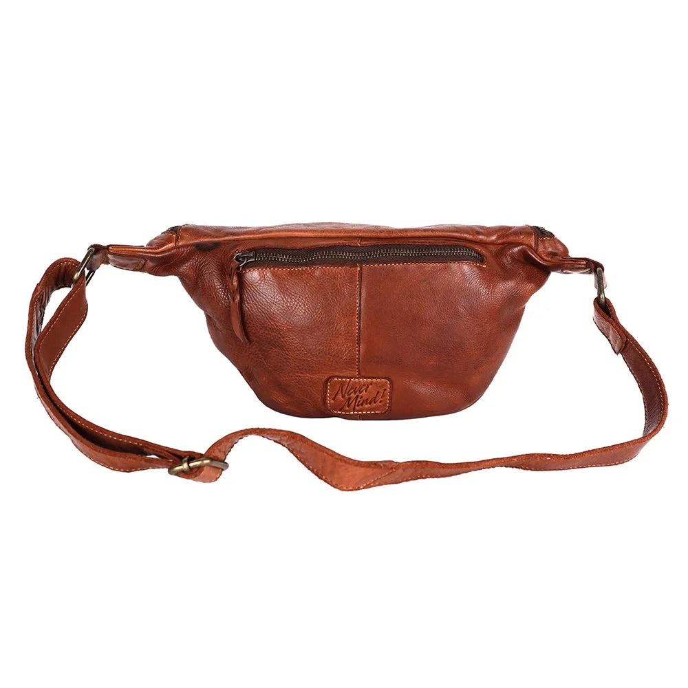 Nmbgm153 Purse Leather Pack Vintage Never Women Cowhide Handmade Western Fanny NM Mind Genuine Bag Handbag