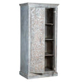 White Chic Carved Shabby Wardrobe Maadze