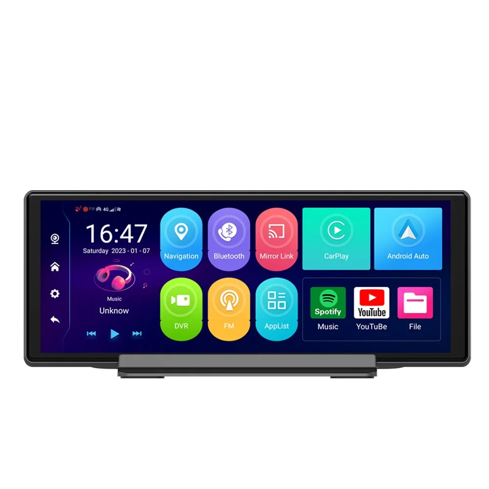 WIFI Android 10.0 DVR Inch Car Navigation 10.26 GPS Anself Dashcam Dual Camera