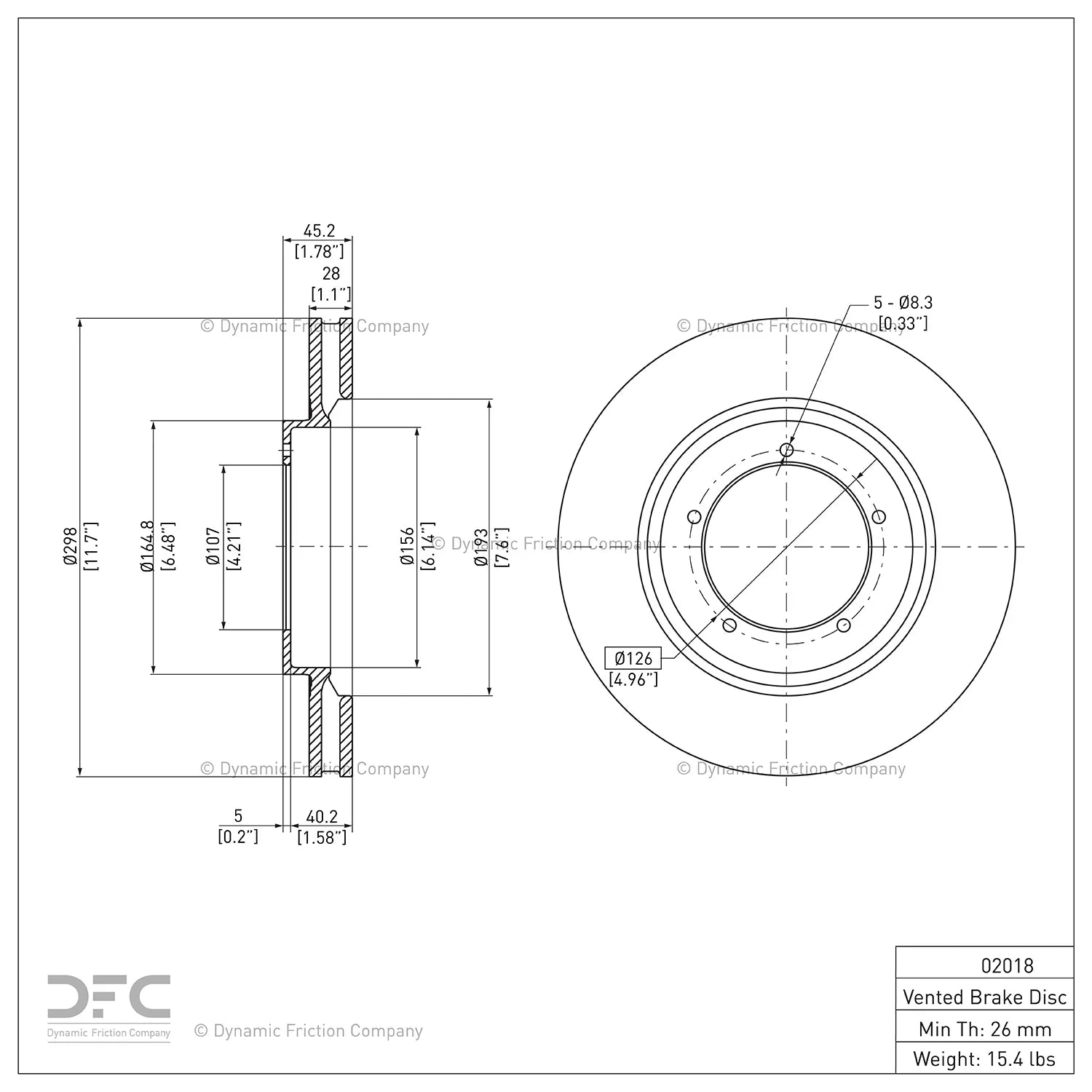 Brake Dynamic 1986 Friction 944 Porsche Rotor Disc Company For 600-02018 (1) Front