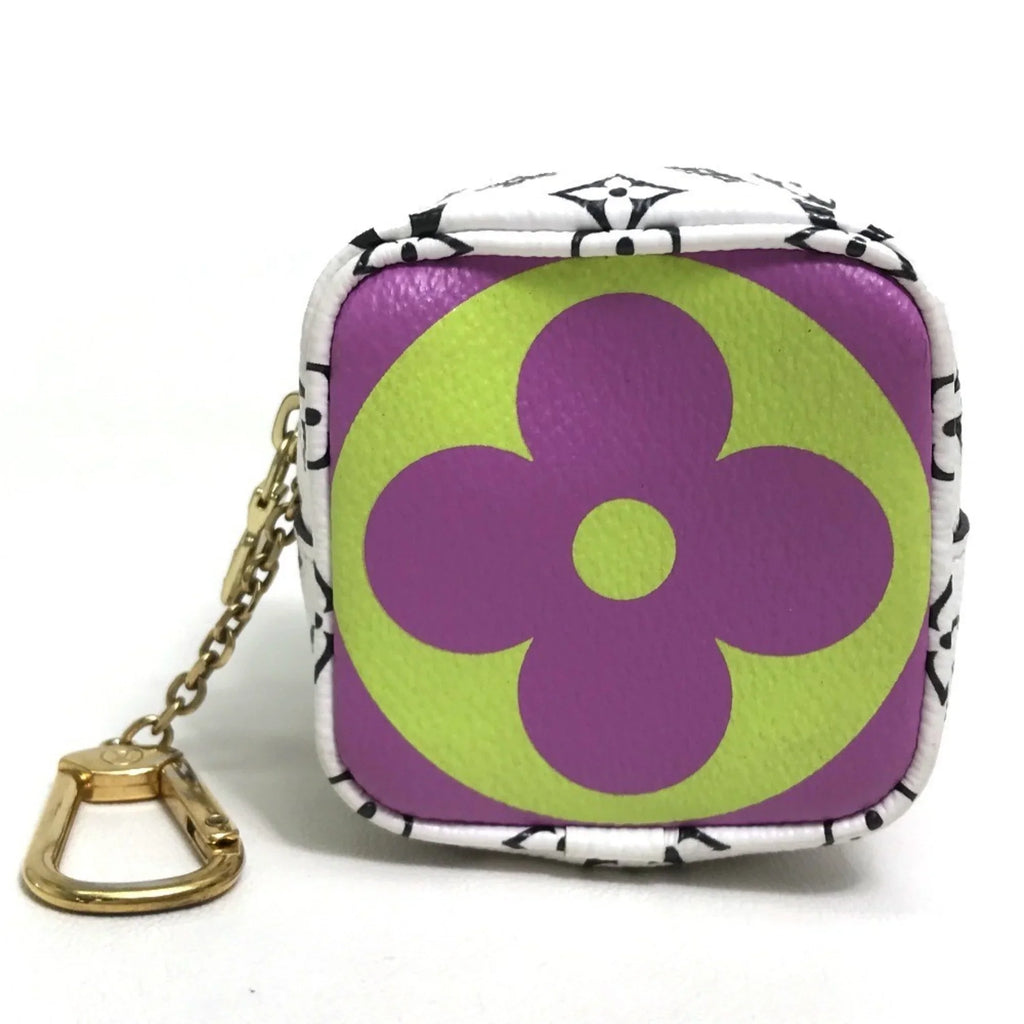 Pouch Accessory (Good) Giant Cube VUITTON Women's Monogram Pre-Owned LOUIS White/Multicolor Portomone M67669 Canvas
