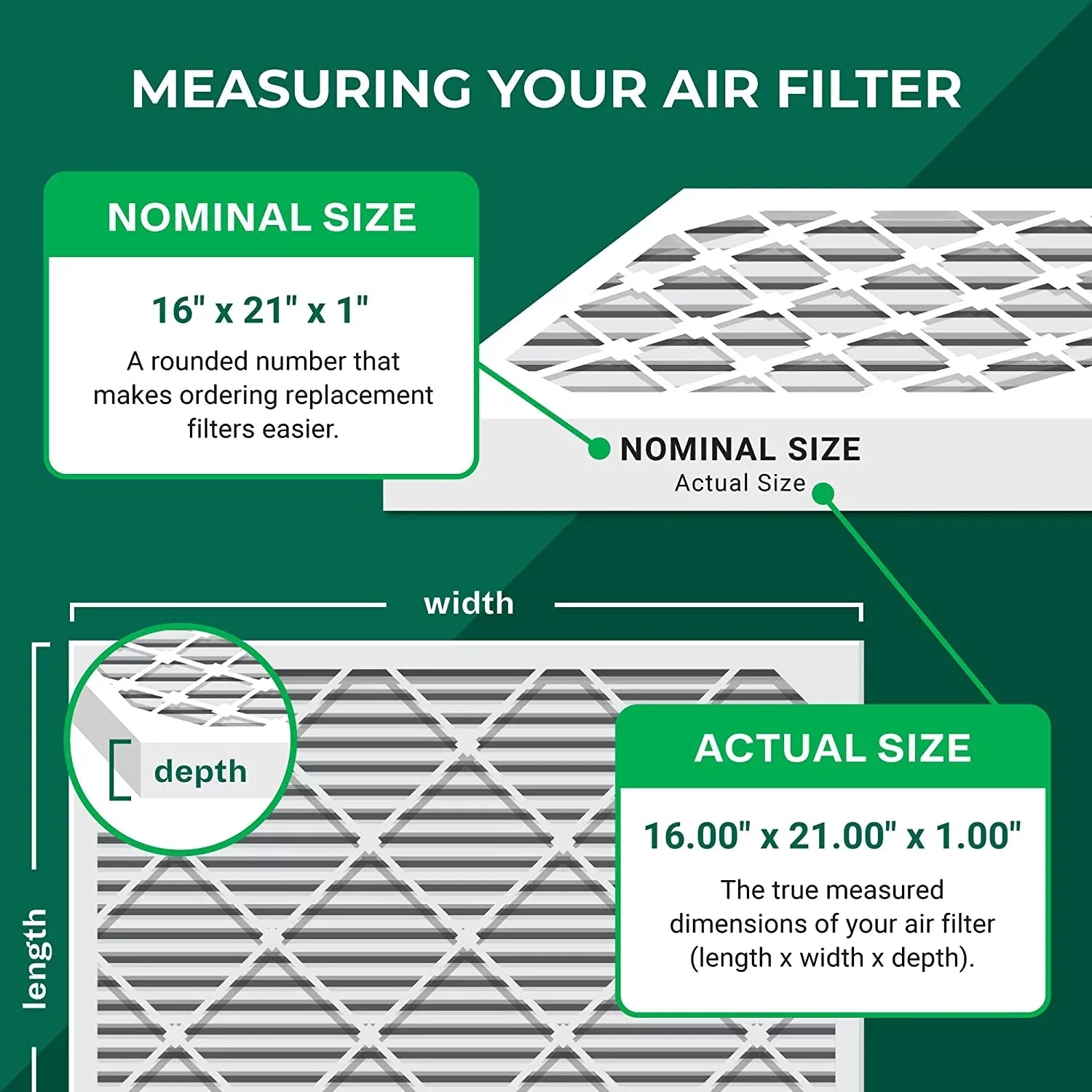8 (4-Pack) MERV Air Filters Furnace HVAC Pleated 16x21x1 AC Filterbuy