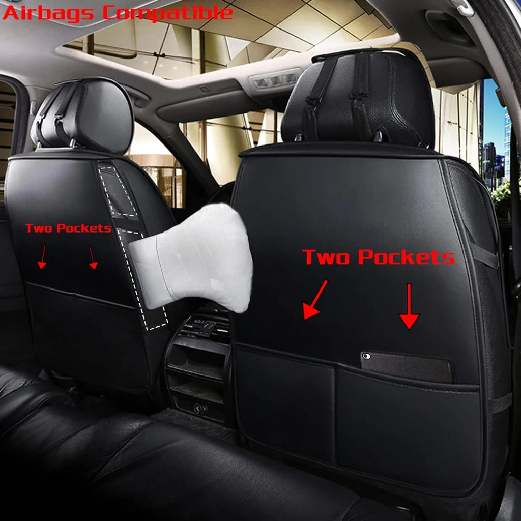 KABUQI Accessories Steering ci,same Guc Trucks, model Luxury Leather Full Covers and 5 for Pick-up Automotive Seat Wheel Cars Set Covers Pillows Included(Gray) high-end & SUV Cover Seat Fit Seat