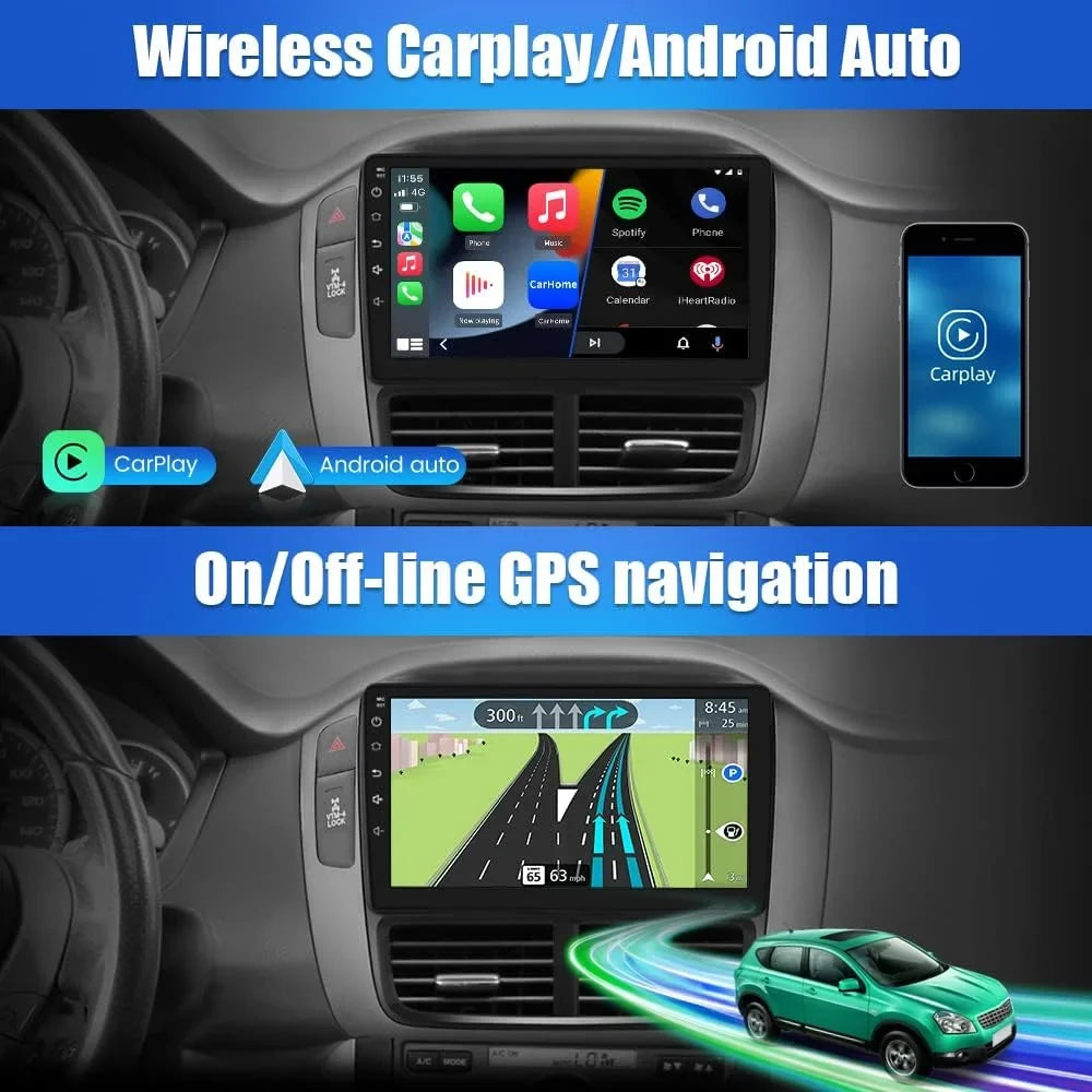 2008 2006 Wireless Radio with Android Carplay FM/RDS DSP 2005 Wifi Pilot Car 2007 Awesafe Stereo SWC Honda GPS for Bluetooth Auto