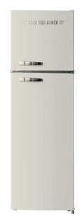 Thermostat Free, Cu 10 Adjustable Cream, Beach 5 Control 2 Door HCFC Shelves, Hamilton Door Ft HBF1050, Retro Refrigerator,