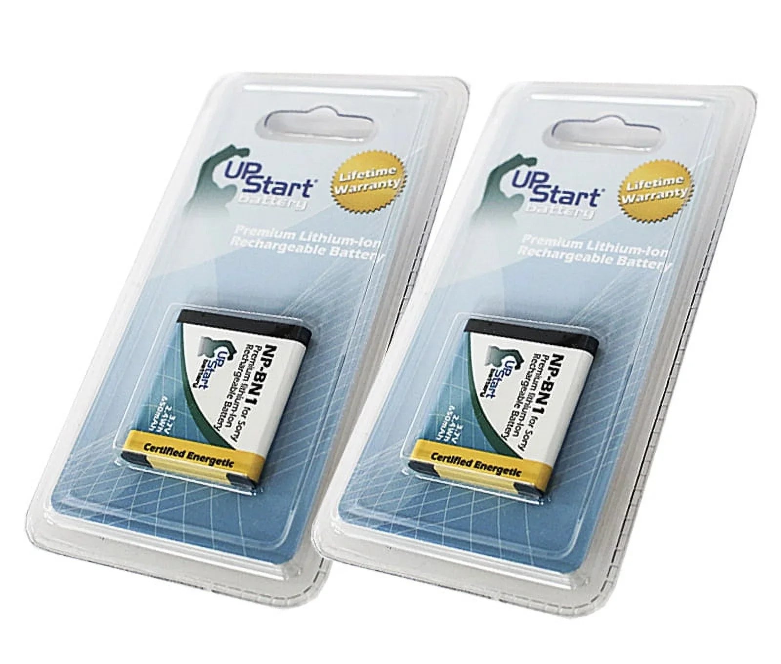 Replacement Digital - Camera 2x Battery UpStart Sony Battery Battery for Sony - Pack NP-BN1 Lithium-Ion) 3.7V, (650mAh, DSC-TX10