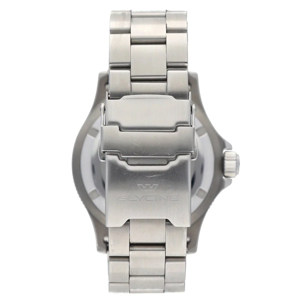 Men's Bezel Steel GL.0253 Green 42mm Combat Automatic Stainless Watch Glycine