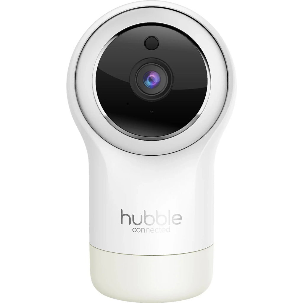 2 HD Connected White Grip with Pal Twin Glow+ in Hubble Cameras, Hubble Nursery Color and Screen,