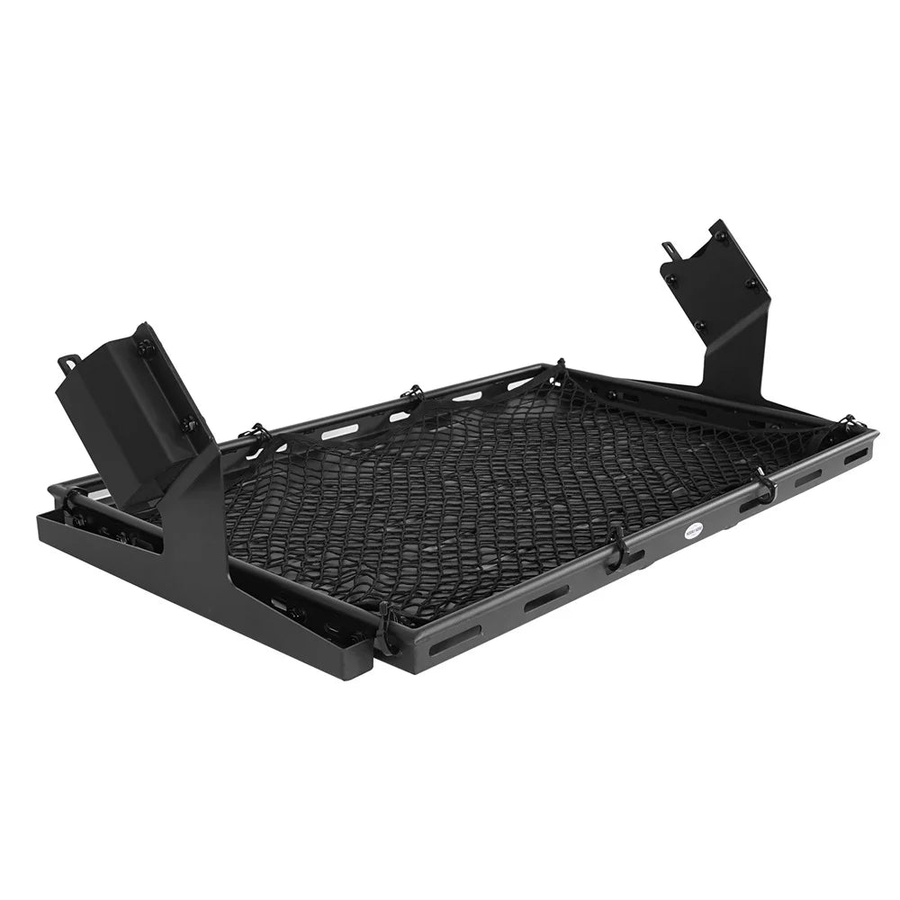 Fit Rack Bronco Basket Box Luggage Rear Black Road Cargo 2021-2023 Ford Hooke 4-Door