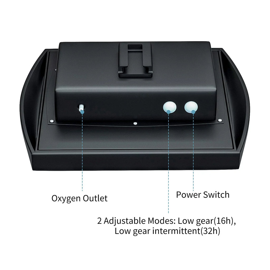 '-in Oxygenator Aquarium with for Htovila Pool Air 2 2W Aerator Stones Solar Bubble Air Fish Pump Fishing Pump Aerator 8.2ft Pond Garden Fish