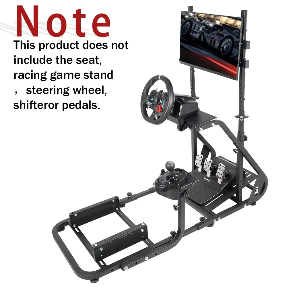 Frame Simulator Stand TV Stand Frame fit Adjustable Cockpit Cockpit Monitor Thrustmaster,Fanatec, Logitech Bracket Seat G27 G25 G923, Cockpit Display G29 Racing for G920 Racing FEIRO Without for