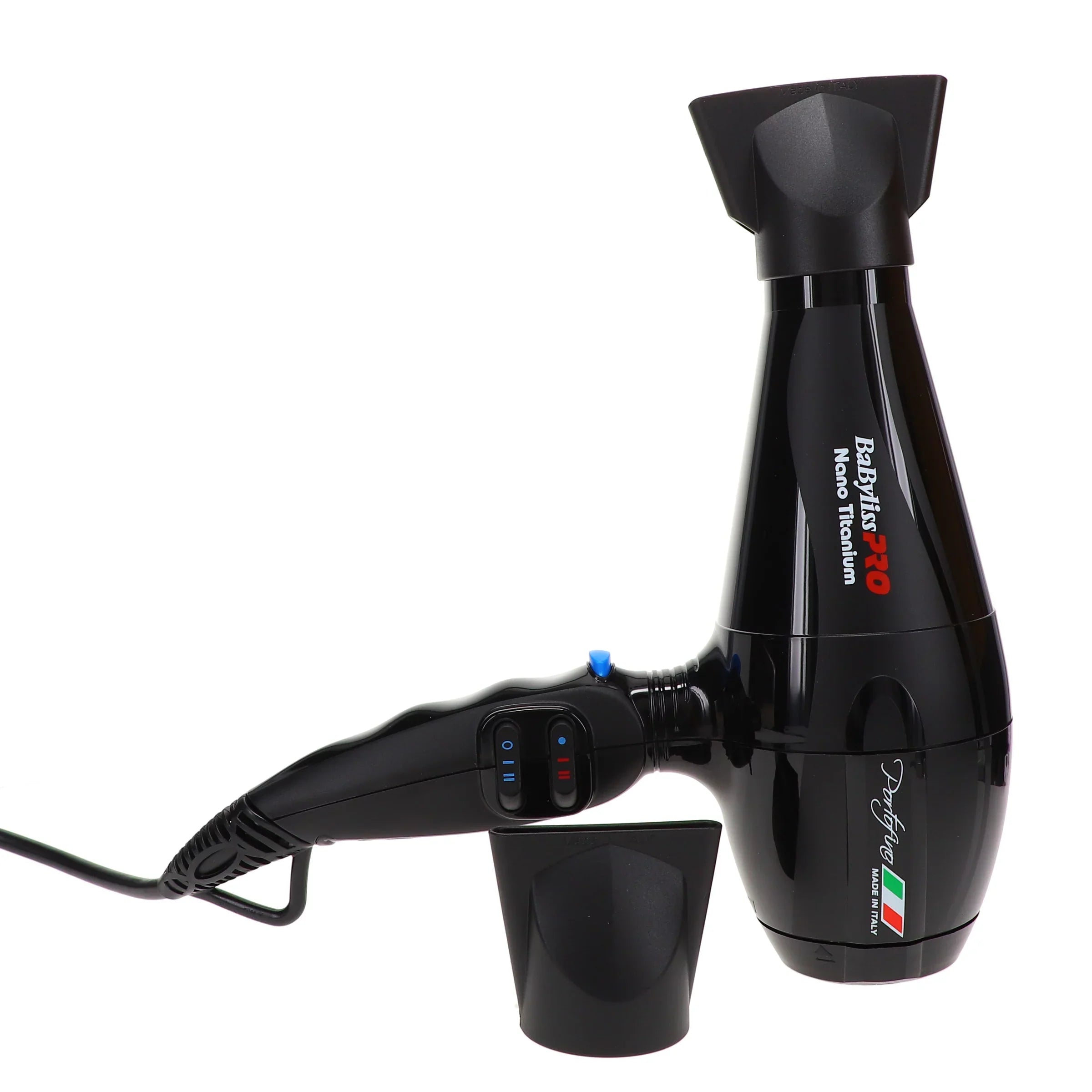 Full-Size Dryer BaBylissPRO Black Titanium Portofino Nano