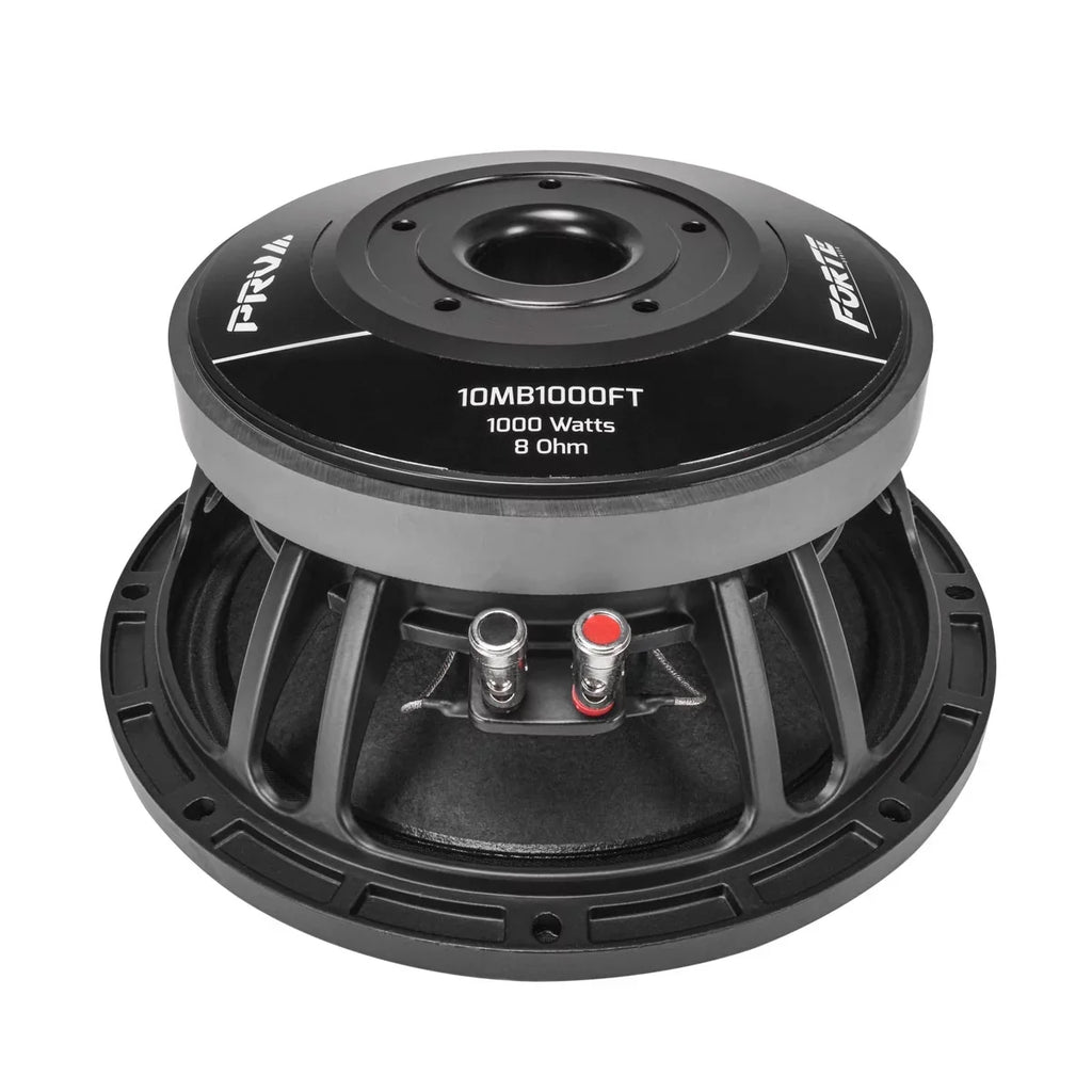 (Single) 97.5 Midbass Pro 10 dB Systems, for Sound Custom AUDIO RMS, 10MB1000FT 500 Program Speaker Inch Speakers Bass 1000 Mid Watts Loudspeaker, Ohm 8 Power, Watts PRV