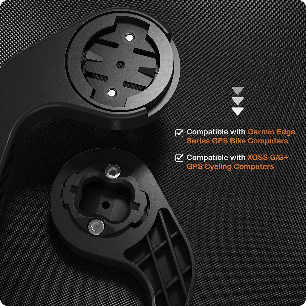 and Garmin with Adapter Flush Friction GPS Edge Mount Bike Quarter-Turn Front to Out Compatible Mount Flange