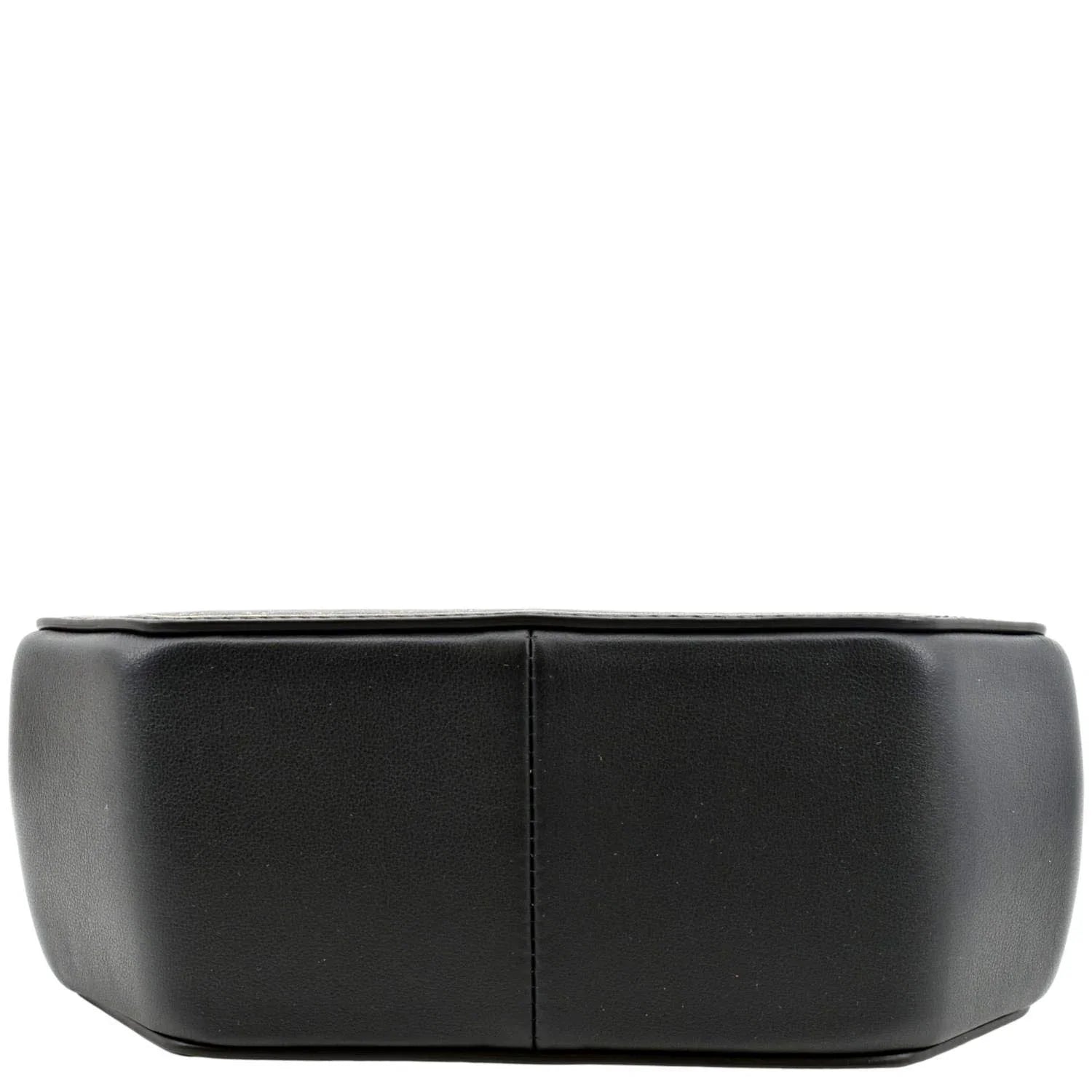 Handle Mini Top Black Guirlande Leather Bag Calfskin Pre-owned CARTIER Satchel